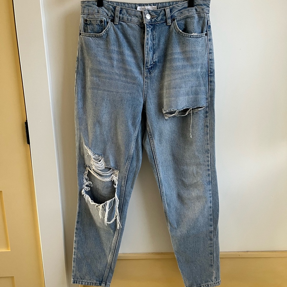 Topshop Light Blue Denim Jeans